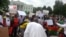 Washington-based Burkina Faso citizens and friends of Burkina Faso demonstrate in front of the White House, Sept. 20, 2015.
