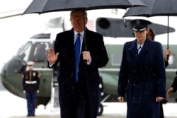 President Donald Trump walks to board Air Force One for a trip to London to attend the NATO summit, at Andrews Air Force Base, Md., Dec. 2, 2019.