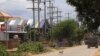 The electricity grid is seen on a road in Siem Reap, Cambodia, July 10, 2017. (Sun Narin/VOA Khmer)