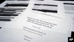 Redacted Mueller Report Released