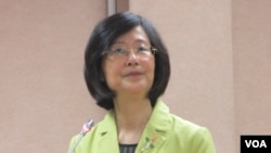 台湾法务部长罗莹雪（美国之音张永泰拍摄）
