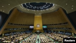 뉴욕 유엔총회 회의장. (자료사진)