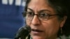 FILE - Human Rights Commission of Pakistan chairwoman, Asma Jahangir, speaks during a news conference in Islamabad, Jan. 25, 2007.