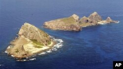 중국과 일본의 동중국해 영유권 분쟁도서 '댜오위다오' 일본명 센카쿠 열도의 무인도.