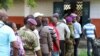 Military personnel vote at a polling station in Brazzaville, Congo, October 25, 2015. 