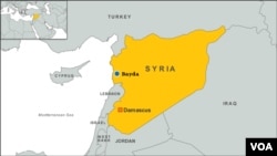 Peta wilayah Bayda, lokasi yang dilaporkan mengalami pembantaian massal, Jumat (3/5).