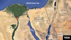 Peta wilayah Sinai