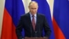 Russian President Vladimir Putin speaks during a news conference in Sochi, Russia, Dec. 8, 2021. 