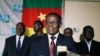 FILE - ameroon's opposition leader Maurice Kamto speaks at a news conference in Yaounde, Cameroon, Oct. 8, 2018.