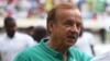 Tsohon kocin Super Eagles Gernot Rohr a shekarar 2017.