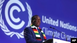 Umongameli Emmerson Mnangagwa.