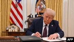 Президент Дональд Трамп. 23 января 2025 г. 