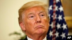 Le président Donald Trump à la Maison Blanche le 20 juillet 2017. 