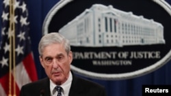 Robert Mueller lors d'une déclaration au sujet de l'ingérence de la Russie dans l'élection présidentielle américaine de 2016, au ministère de la Justice à Washington, le 29 mai 2019. REUTERS / Jim Bourg