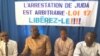 Mobilisation des journalistes pour demander la libération d'Allahodoum Judas à N'Djamena, Tchad, le 6 novembre 2017. (VOA/André Kodmadjingar)