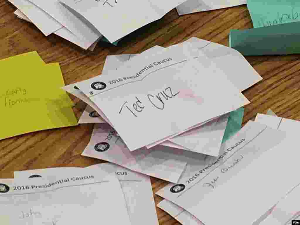 共和党党团会议选举后点票