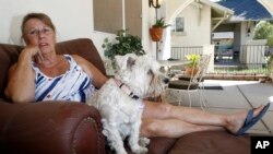 Arizona resident Twila Lake at her home near Phoenix airport, Sept. 28, 2017.