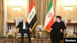 အီရတ်သမ္မတ Abdul Latif Rashid နဲ့ အီရန်သမ္မတ Ebrahim Raisi (ဧပြီ ၂၉၊ ၂၀၂၃)