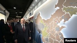 俄罗斯总理米哈伊尔·米舒斯京（Mikhail Mishustin）2023年5月23日在中国上海访问。（路透社）