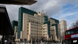 位于英国伦敦的英国秘密情报局军情六处大楼。（资料照）