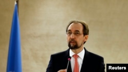 联合国人权事务高级专员扎伊德•拉阿德•侯赛因（资料照）