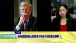 VOA连线(许湘筠)： 前美国国家安全顾问博尔顿应特朗普要求辞职