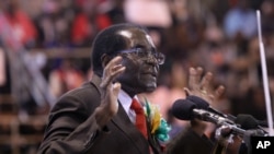 Le président Robert Mugabe, Harare, 7 avril 2016. 