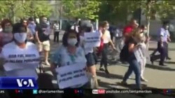 Protestë e sindikalistëve të Ballshit