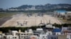 FILE - U.S. Marine Corps MV-22 Osprey aircrafts are seen at the U.S. Marine Corps' Futenma Air Station in Ginowan on Japan's southernmost island of Okinawa, March 24, 2018.