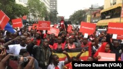 የኡጋንዳ መንግሥት ሮቤርት ኪያጉላኚን እንዲፈታ በናይሮቢ ሠልፍ ተደረገ