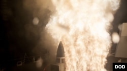 舰载标3二批次A款导弹2018年10月26日发射升空（美国国防部导弹防御局）