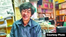 铜锣湾书店店长林荣基在内地被扣8个月后返港（苹果日报图片）