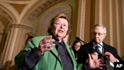 미국 민주당 소속 메릴린드 주 출신 바바라 미컬스키 성원의원. (자료사진)