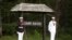 Members of an honor guard stand at attention at Camp David, Md. (file photo).