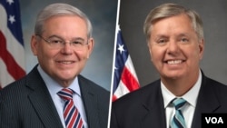 این نامه را باب منندز سناتور دموکرات و لیدزی گراهام سناتور جمهوریخواه تهیه کرده‌اند. 