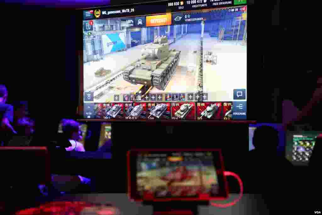 جزئیاتی از یک بازی جنگی. 