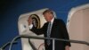 U.S. President Donald Trump arrives aboard Air Force One at Ninoy-Aquino International Airport in Manila, Philippines November 12, 2017. 