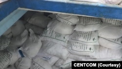 کیسە‌های آمونیوم پرکلرات ضبط شده توسط نیروی دریایی آمریکا در دریای عمان - نوامبر ۲۰۲۲