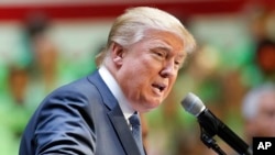 美国总统大选共和党参选人川普 (资料照片)