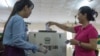 A Cambodian woman casts her ballot on commune elections day, Kandal province, Cambodia, June 04, 2017. (Khan Sokummono/VOA Khmer)