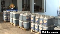 Gürcüstanda tutulan heroin çəlləkləri