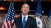 U.S. House Intelligence Committee Chairman Adam Schiff, D-Calif., joins Speaker of the House Nancy Pelosi to talk about their legislative priorities and impeachment inquiry plans during her weekly news conference at the Capitol in Washington, Oct. 2, 2019