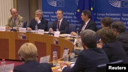 Марк Цукерберг выступил в Европарламенте. Брюссель, Бельгия. 22 мая 2018 г.