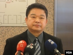 台湾在野党民进党立委蔡煌琅（美国之音张永泰拍摄）