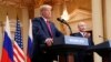 Russia's President Vladimir Putin gestures during a joint news conference with U.S. President Donald Trump after their meeting in Helsinki, Finland, July 16, 2018.