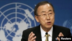Le Secrétaire Général de l'ONU Ban Ki-moon.