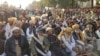 FILE - Tribesmen protest calls for the restive Federally Administrative Tribal Areas, known as FATA, to be merged into the neighboring Khyberpakhtunkhwa (KPK) province, in Islamabad, Dec. 30, 2017