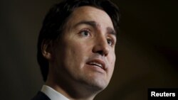 Le Premier ministre canadien Justin Trudeau au cours d'une conférence au Parlement à Ottawa, Canada, le 16 décembre 2015. (REUTERS/Chris Wattie)