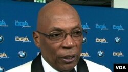 导演公会会长巴克莱（美国之音包小祥摄）