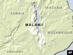 Map of Malawi.